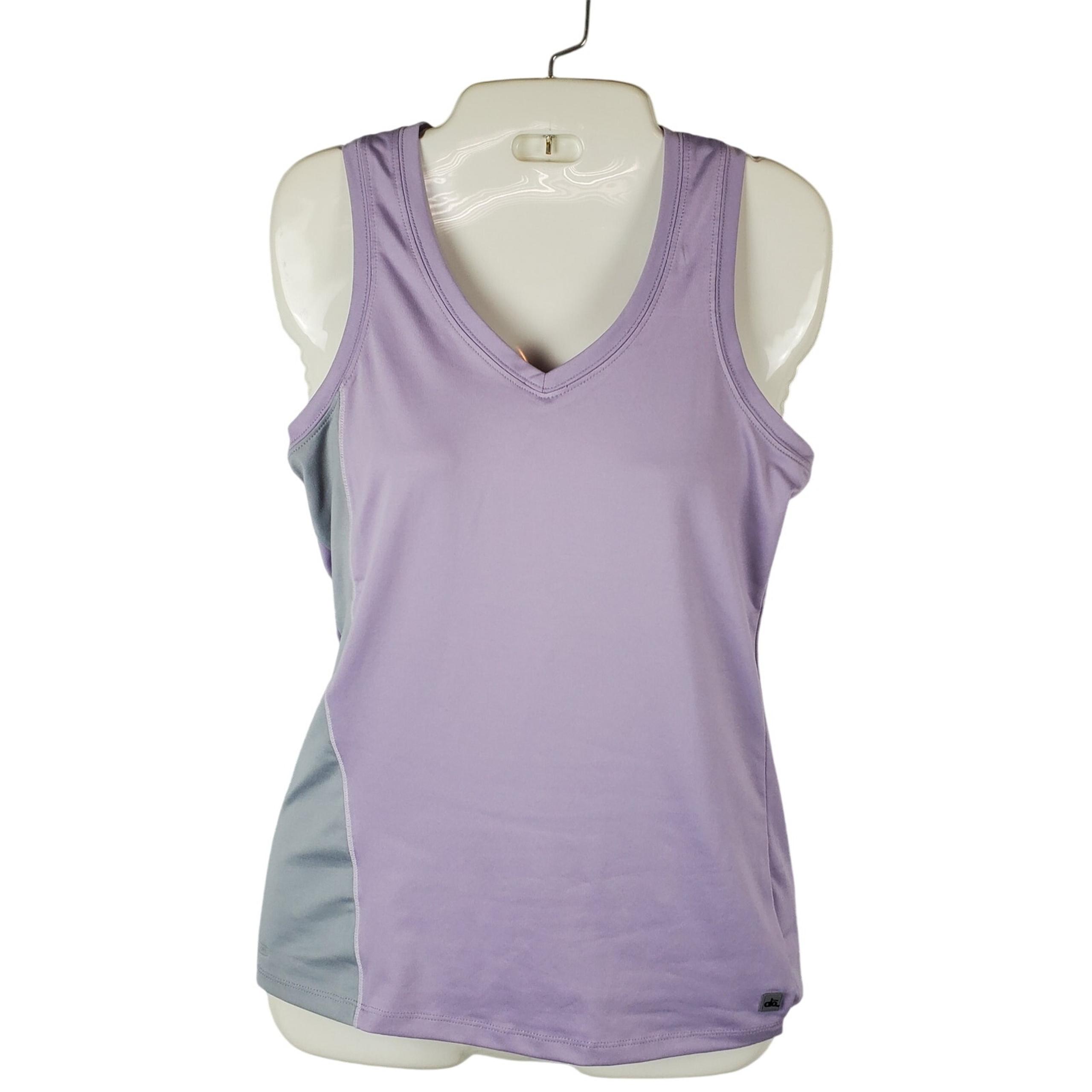 Alo Yoga Coolfit Lavender Gray Tank Top Size Medium Athleisure Activewear