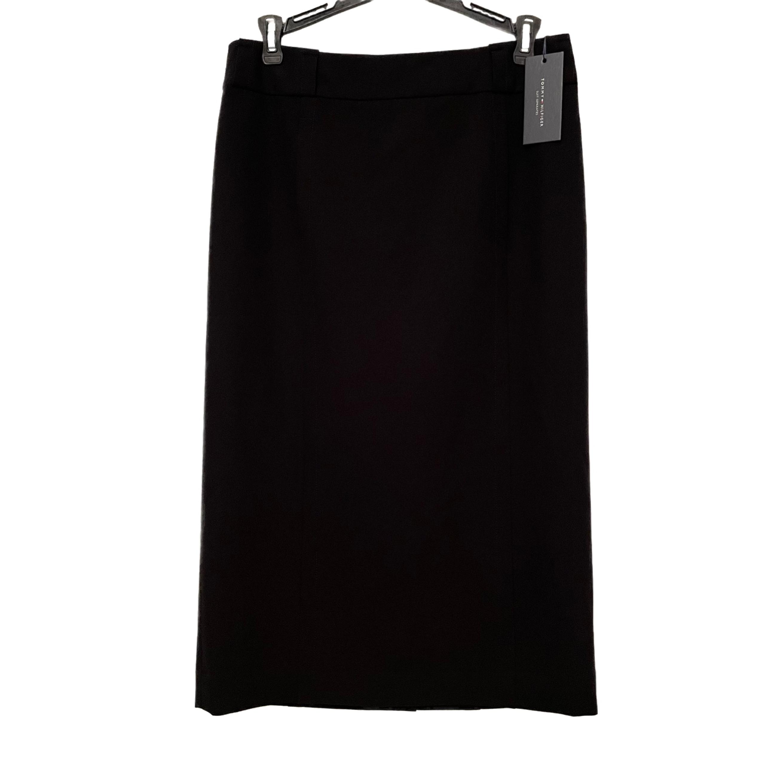 Tommy Hilfiger Black Midi Pencil Suit Skirt Womens Size 6 New With Tags MSRP $89