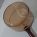 Lot 2 Vintage Corning Ware Vision Amber Glass Sauce Pots Pans 1L 1.5L