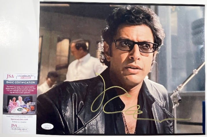 Jeff Goldblum Signed Jurassic Park 11x14 Photo Autograph Ian Malcom JSA COA