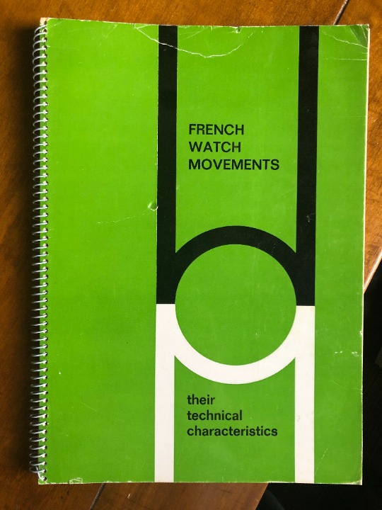 French Watch Movements 1974 BOOK