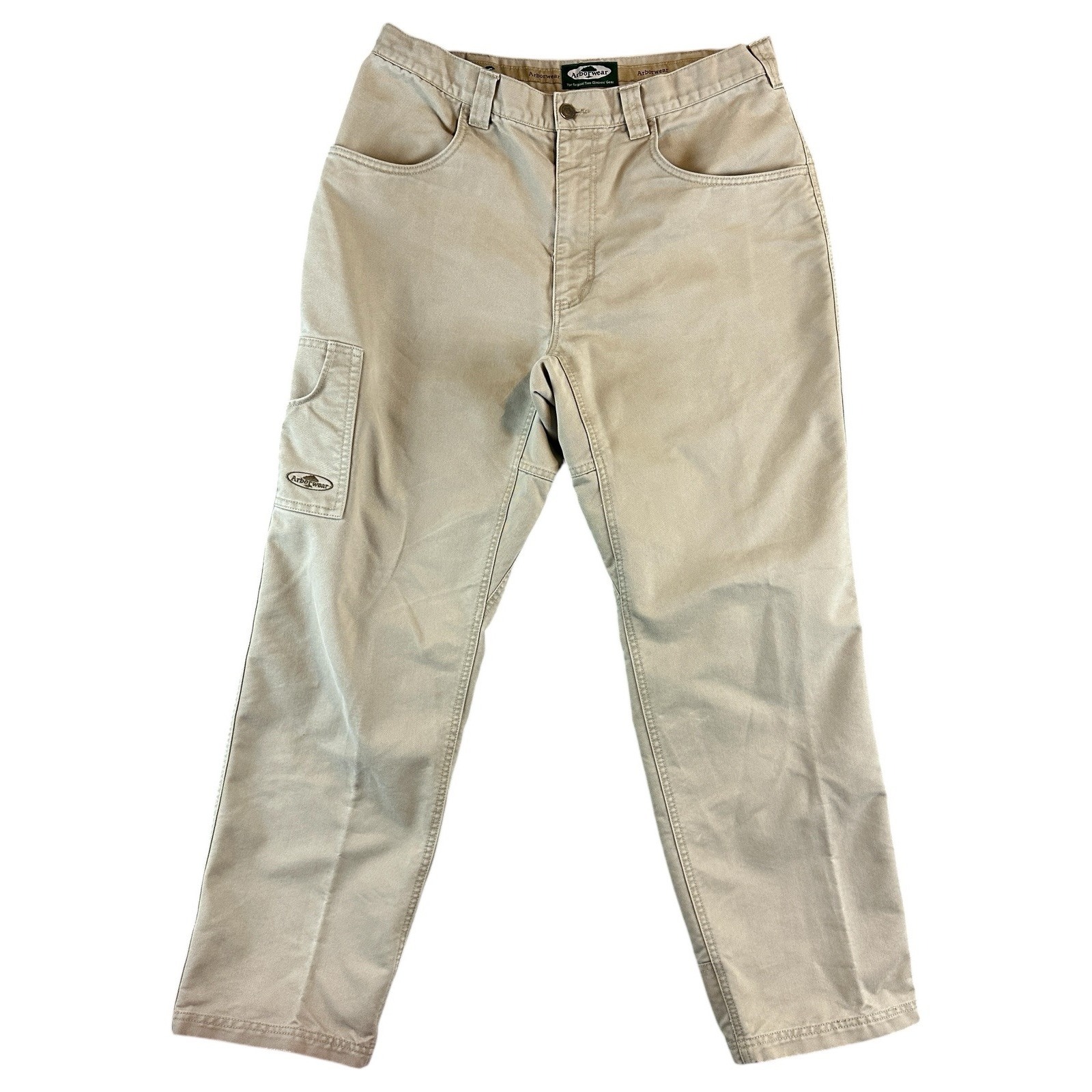 Arborwear Pants Men's 34X30 Beige Workwear Straight Leg Tree Climb Arborist Pant