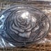 Western rose belt buckle new in package