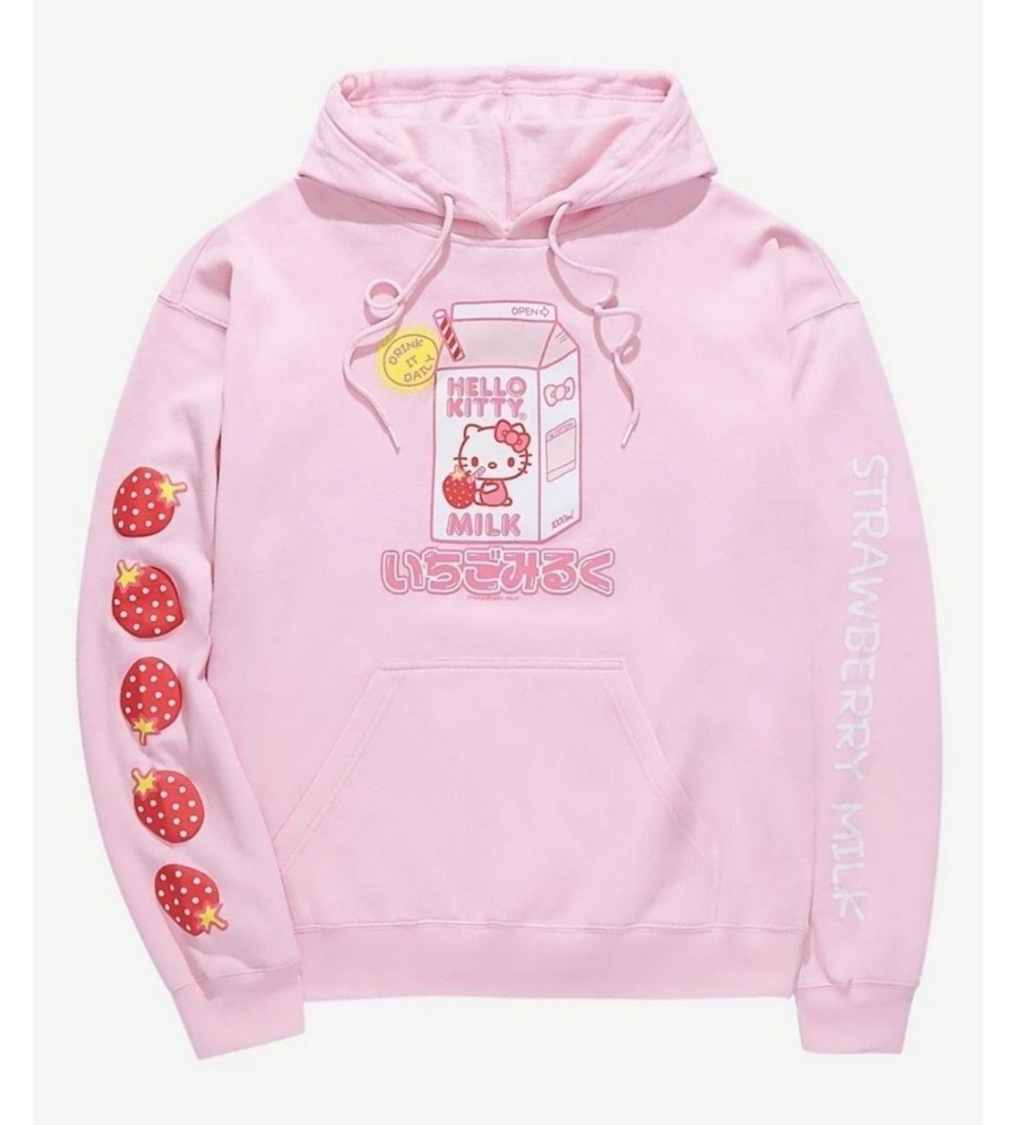 Hello Kitty Strawberry Milk hoodie sz SM