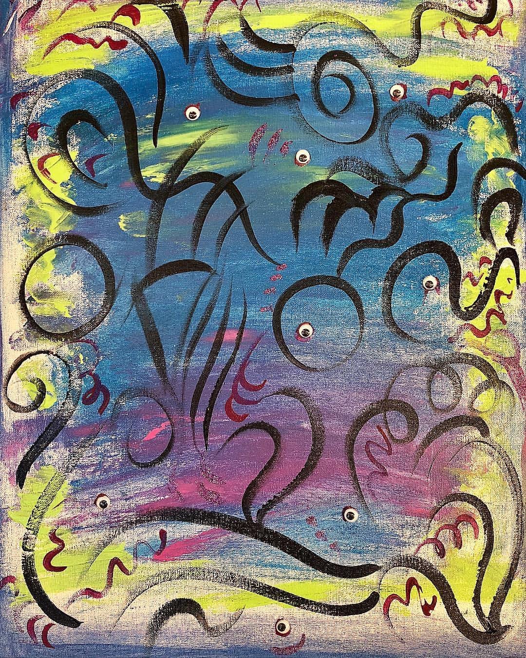 Handmade Abstract Acrylic Painting