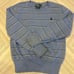 Polo Ralph Lauren Boys Blue Sweater with Horizontal Stripes - Size S(8)