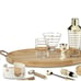 Kate Spade ~ Melrose Ave Wooden Bar Tray Natural Twine-Wrapped Handles