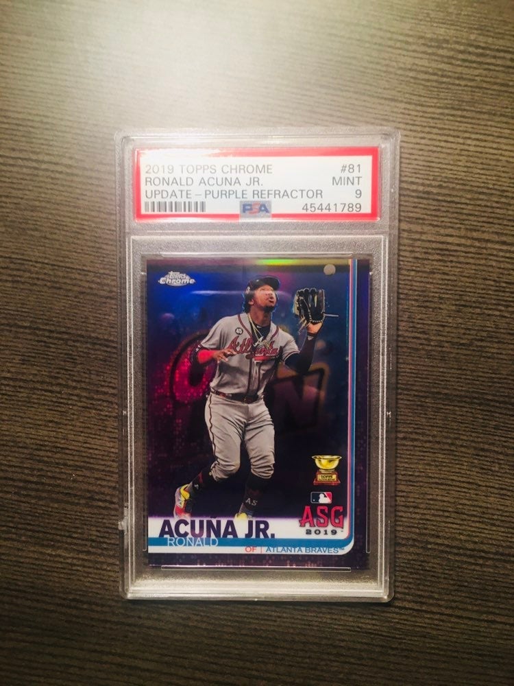 2019 Topps Chrome Update Ronald Acuna Jr PSA 9