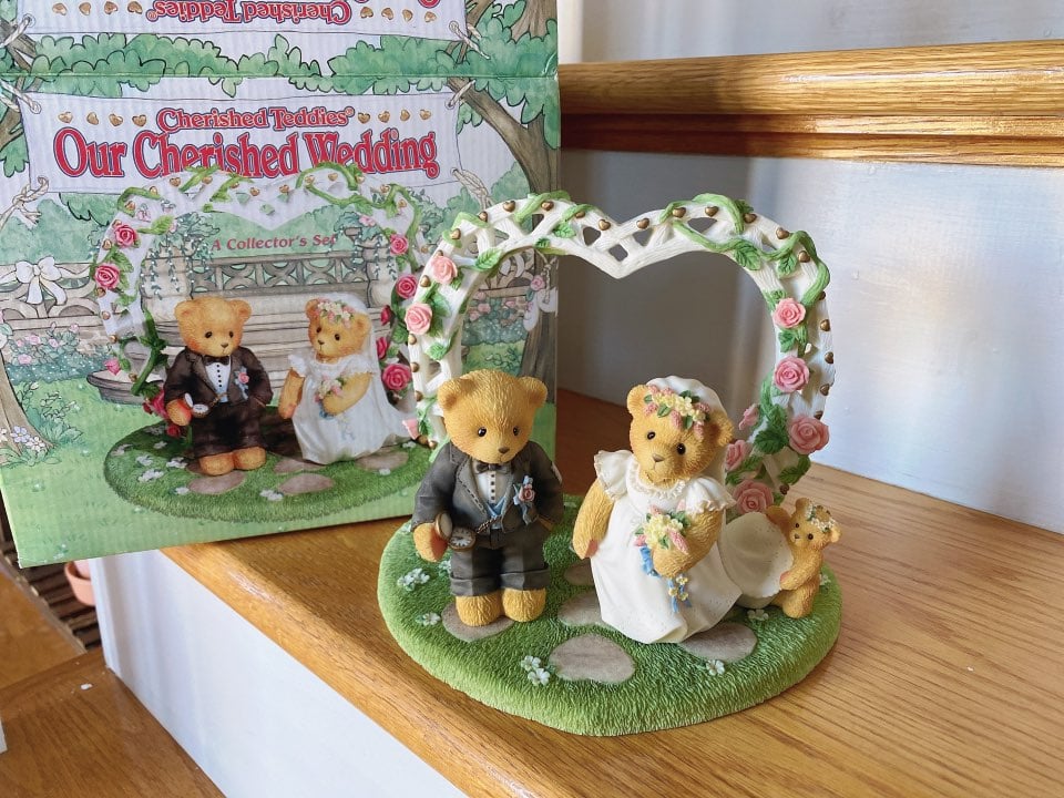 Cherished Teddies wedding set