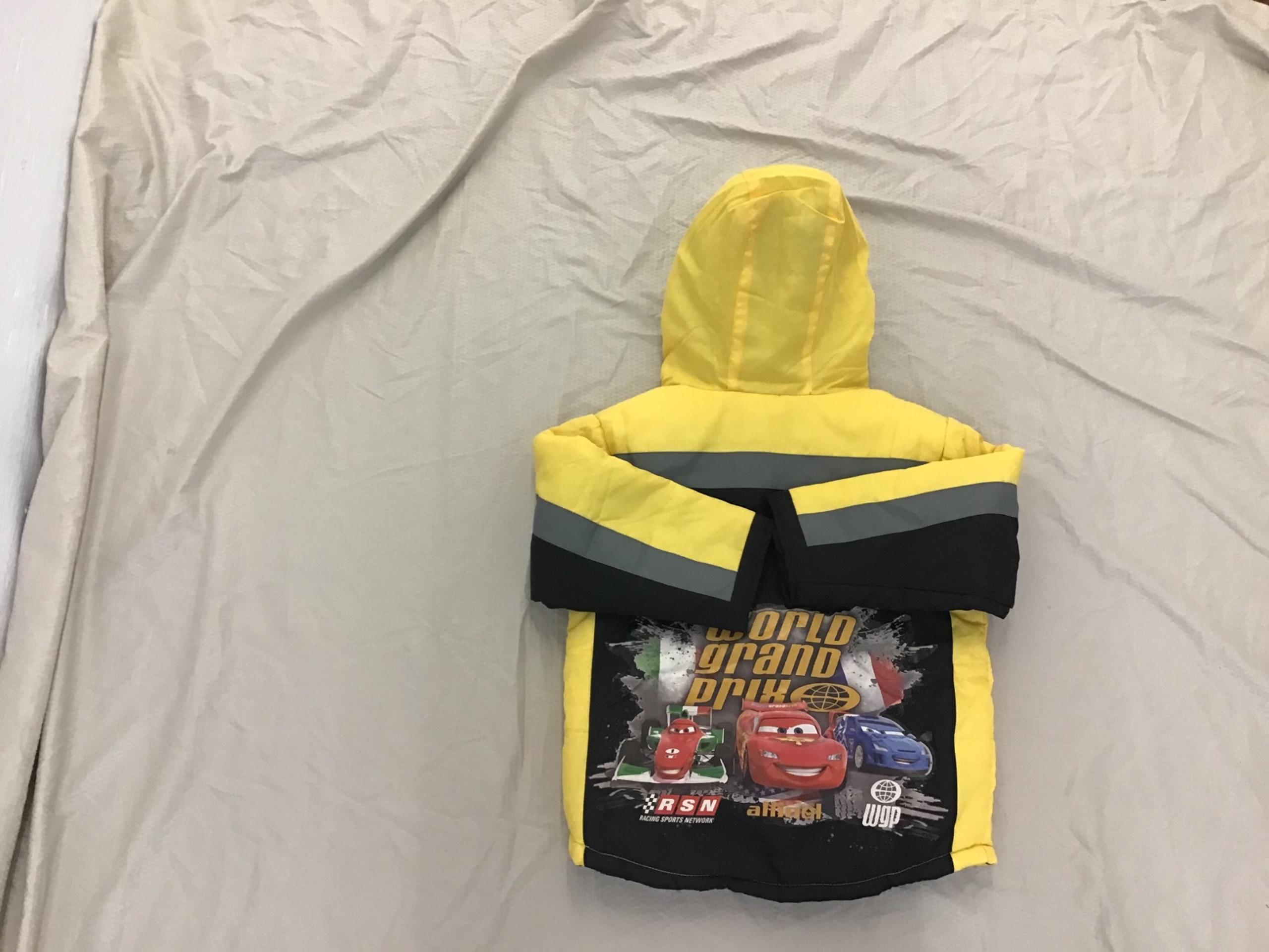 NWT Disney Pixar Cars racing zip hooded jacket XS