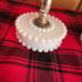 Vintage Hobnail Milk Glass Boudoir Lamps