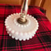 Vintage Hobnail Milk Glass Boudoir Lamps