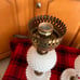 Vintage Hobnail Milk Glass Boudoir Lamps