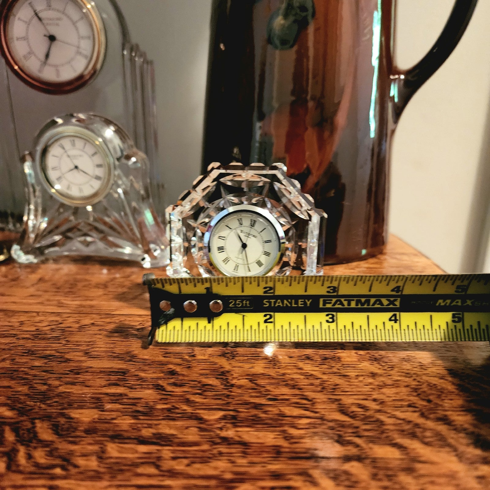 Lot of Two Waterford Crystal Clocks