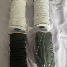 Black/ sewing braided elastic