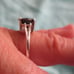 3.54ct 100% NATURAL BLACK DIAMOND RING *CERTIFICATE*F REE DIAMOND TESTER Size 6
