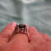3.54ct 100% NATURAL BLACK DIAMOND RING *CERTIFICATE*F REE DIAMOND TESTER Size 6