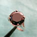 3.54ct 100% NATURAL BLACK DIAMOND RING *CERTIFICATE*F REE DIAMOND TESTER Size 6