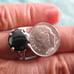 3.54ct 100% NATURAL BLACK DIAMOND RING *CERTIFICATE*F REE DIAMOND TESTER Size 6