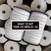 200 YARD ROLL of 1/4 Flat White Elastic
