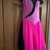 THE LINE UP JOLYNN Figure Skating Competition Dress Pink Black Size 18 NWOT