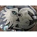 Vintage Alpaca Silver Mayan/Peruvian Abalone Inlay Belt Buckle