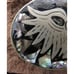 Vintage Alpaca Silver Mayan/Peruvian Abalone Inlay Belt Buckle