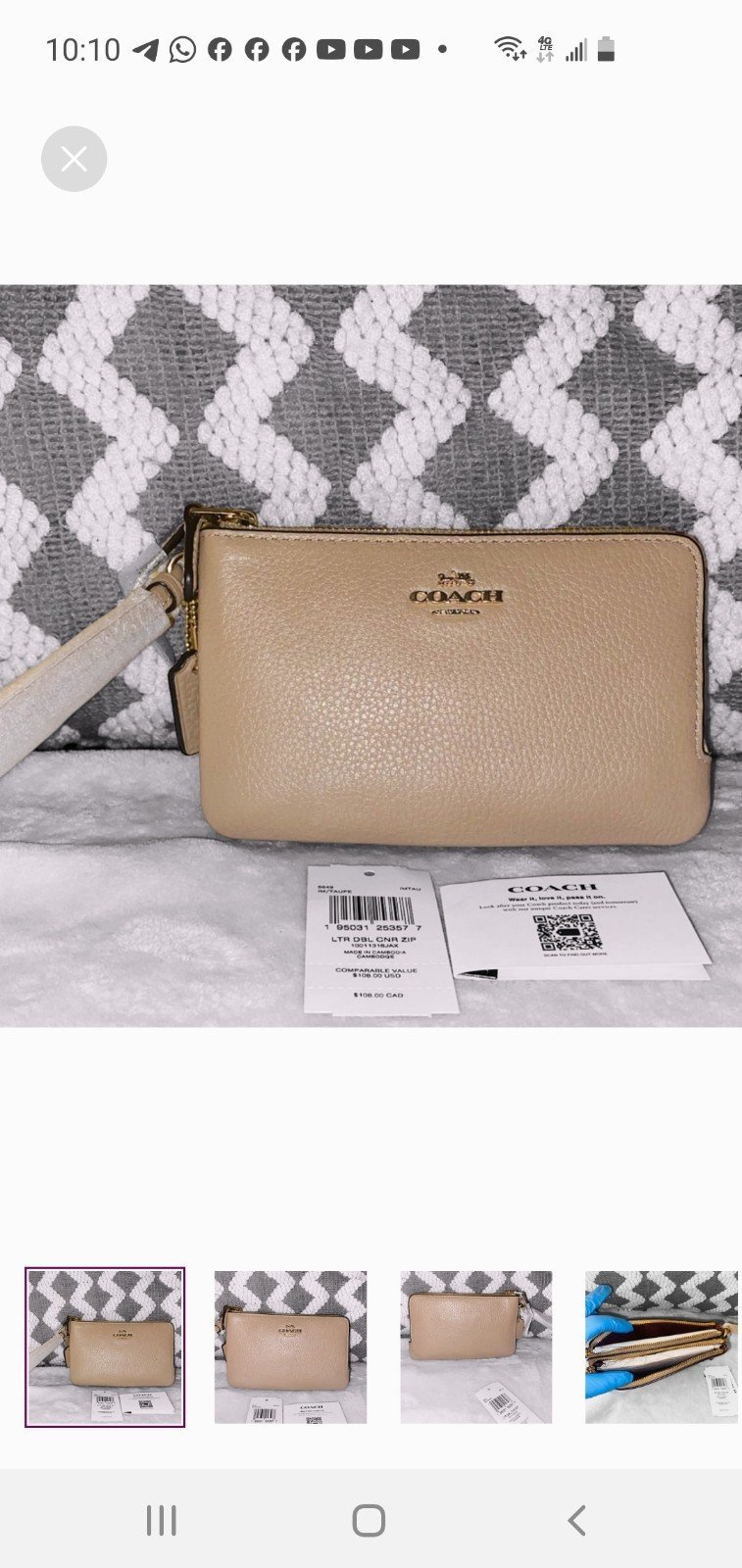 Coach wallet NWT