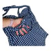 Mumu Mermaid Babymoon Maternity Blue Gingham sweetheart one piece halter NWOT M