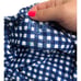 Mumu Mermaid Babymoon Maternity Blue Gingham sweetheart one piece halter NWOT M