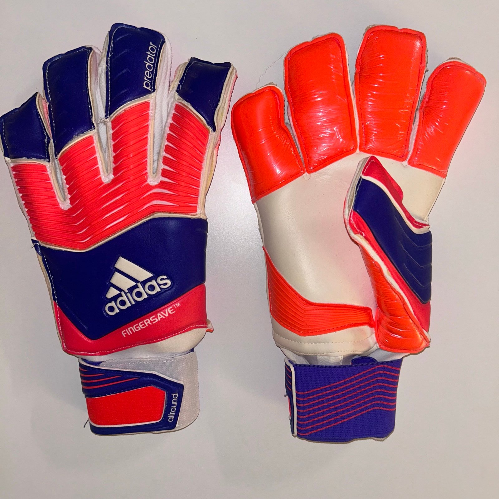 Adidas Predator Fingersave Allround Goalkeeper Gloves Size 9