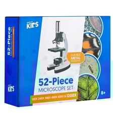52 Piece Compound Microscope Science Kit & Case - STEM Learning - Biology