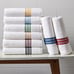 6-Piece Bath Set, Grey Solid/Stripe-oiutg7