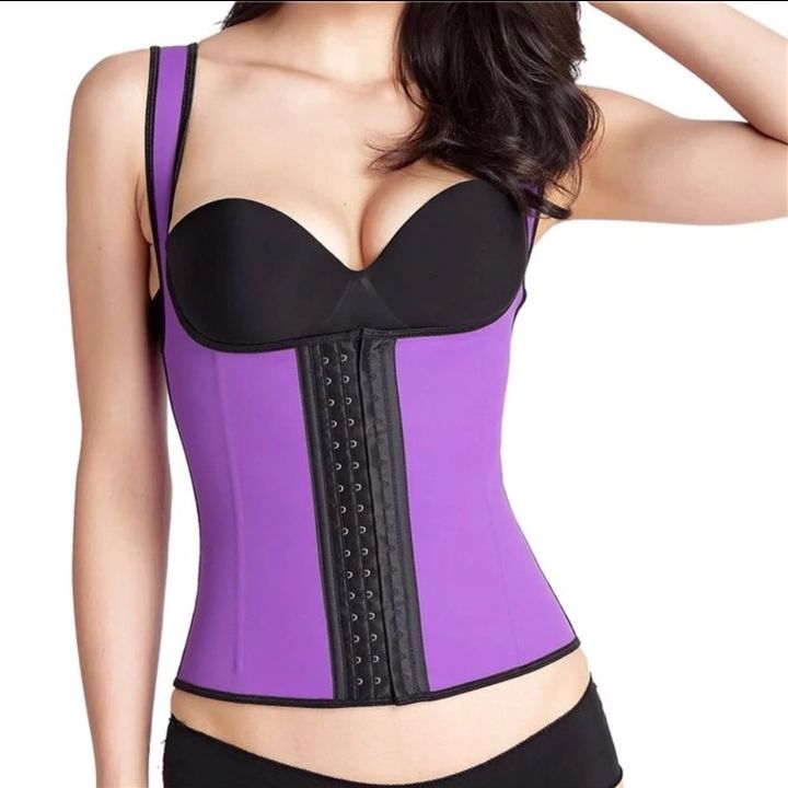 3XL Purple Latex Waist Trainer Vest