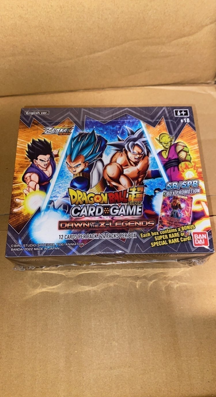 Dragon ball super dawn of the z legends booster box