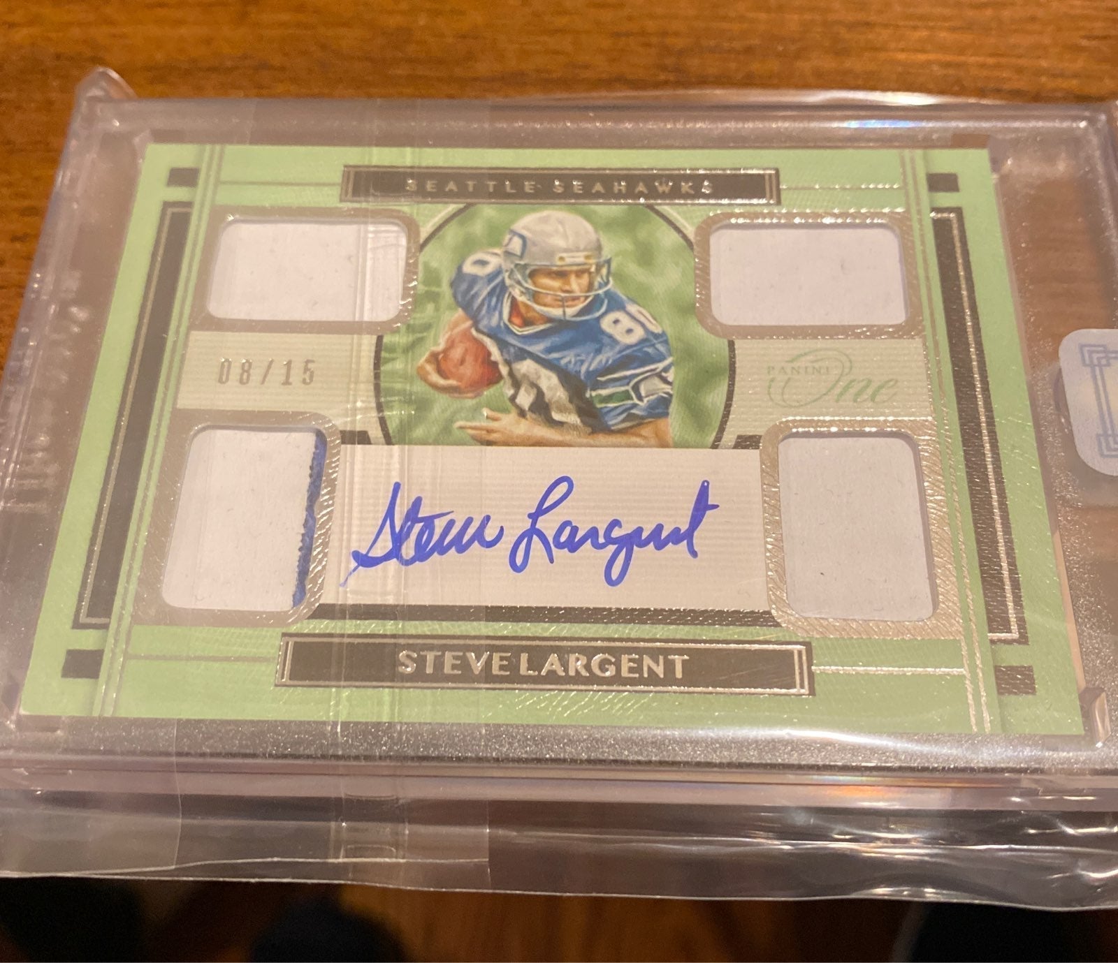 SSP Steve Largent Panini One Patch Auto