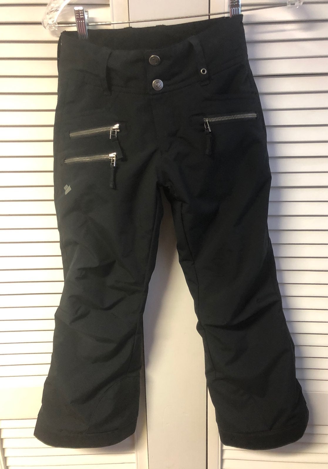 Obermeyer girls size 8 black Snow Pants