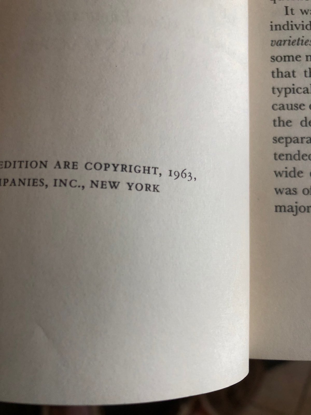 1923 Edition of Charles Darwin's Origin