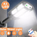 99000000LM LED Solar Wall Light Road Street Lamp