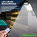 99000000LM LED Solar Wall Light Road Street Lamp