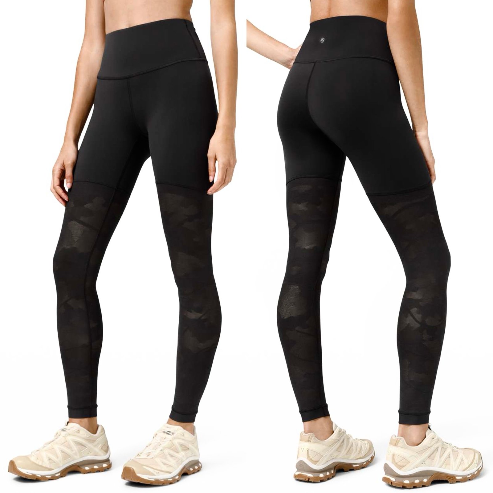 Lululemon Sheer Will High-Rise Tight Sz 4/28" *Camo In
Black