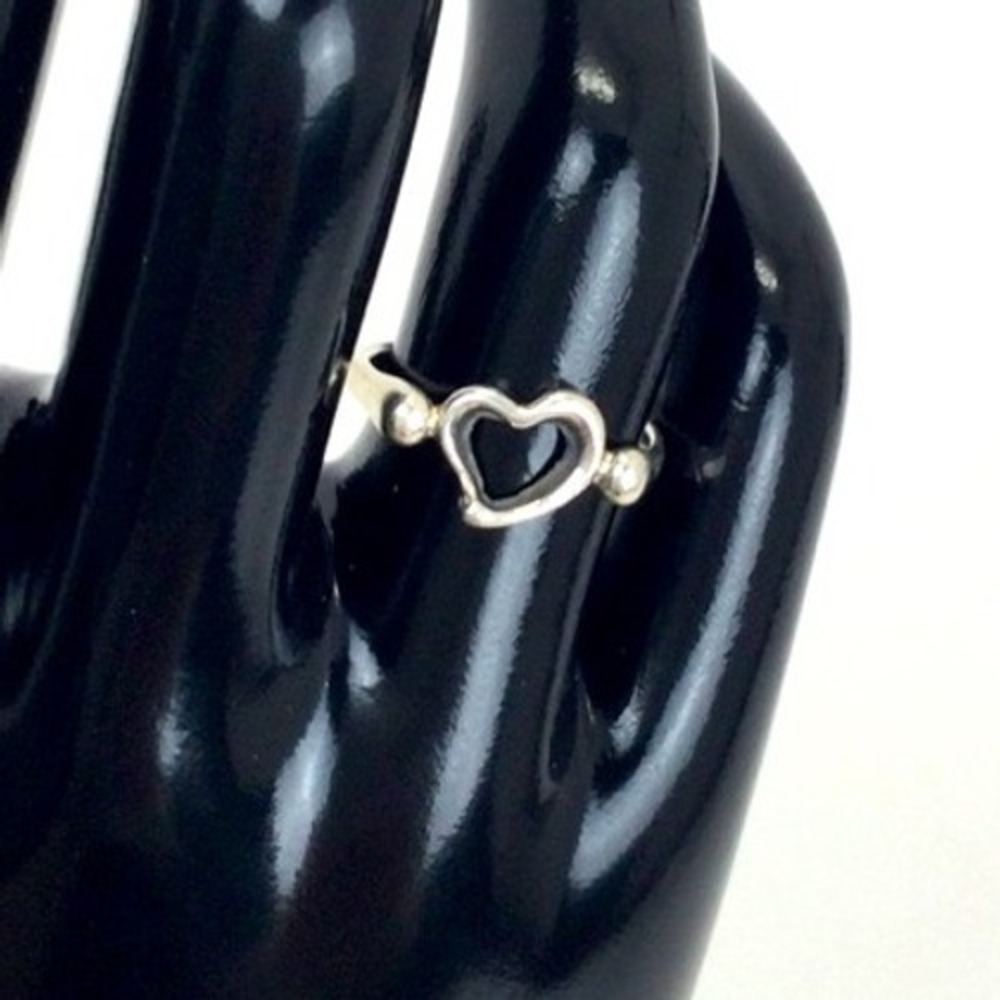 Tiffany & Co. Sterling Silver 925 Elsa Peretti Open Heart Ring
