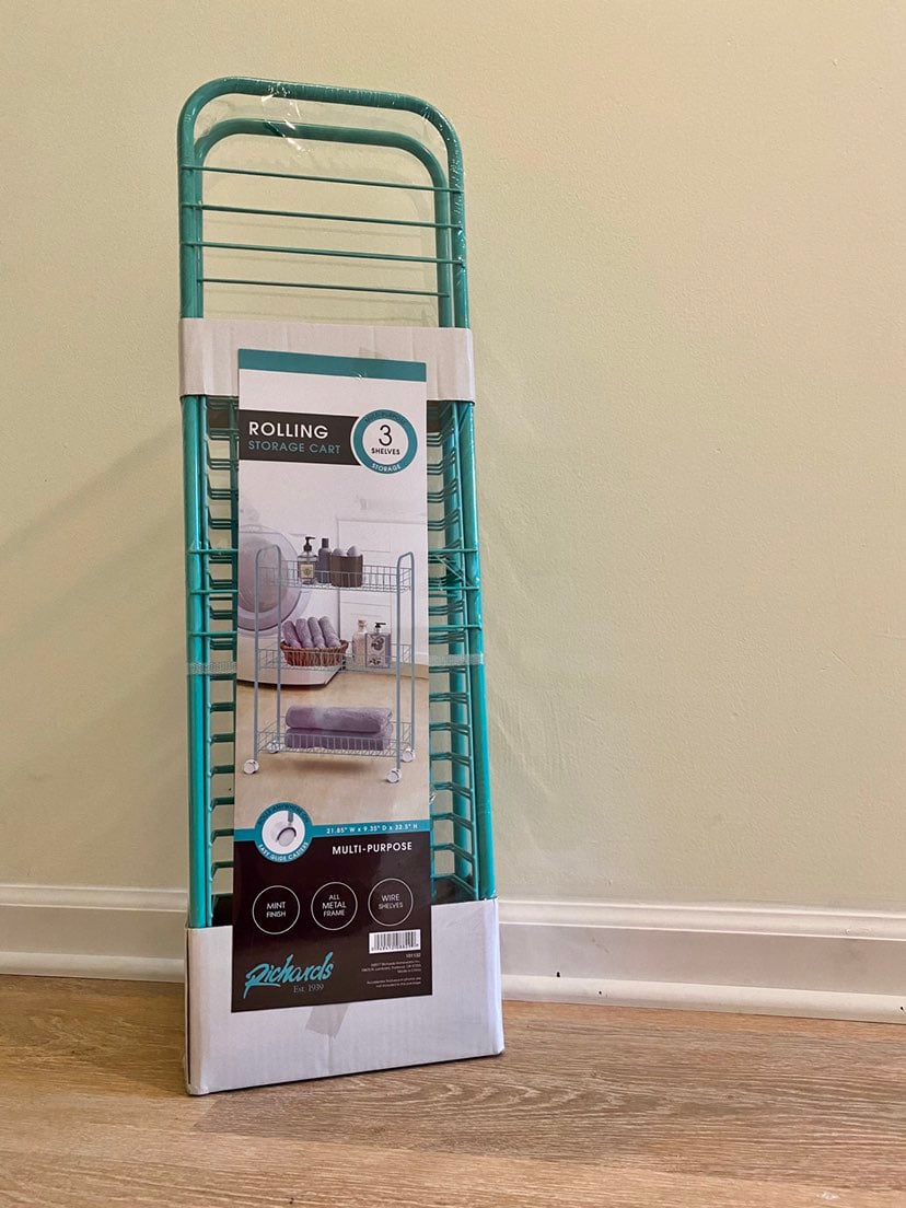 Rolling storage cart