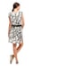 Shantell Martin x SUNO White Graphic 100% Silk Tie Waist Artsy Mini Dress Sz XL