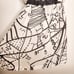 Shantell Martin x SUNO White Graphic 100% Silk Tie Waist Artsy Mini Dress Sz XL
