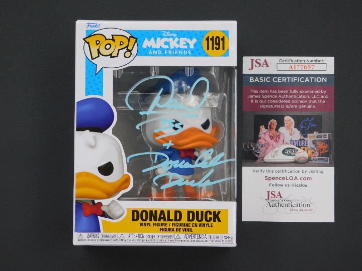Daniel Ross Signed Vinyl Funko Pop! 1191 Mickey and Friends Donald Duck JSA COA