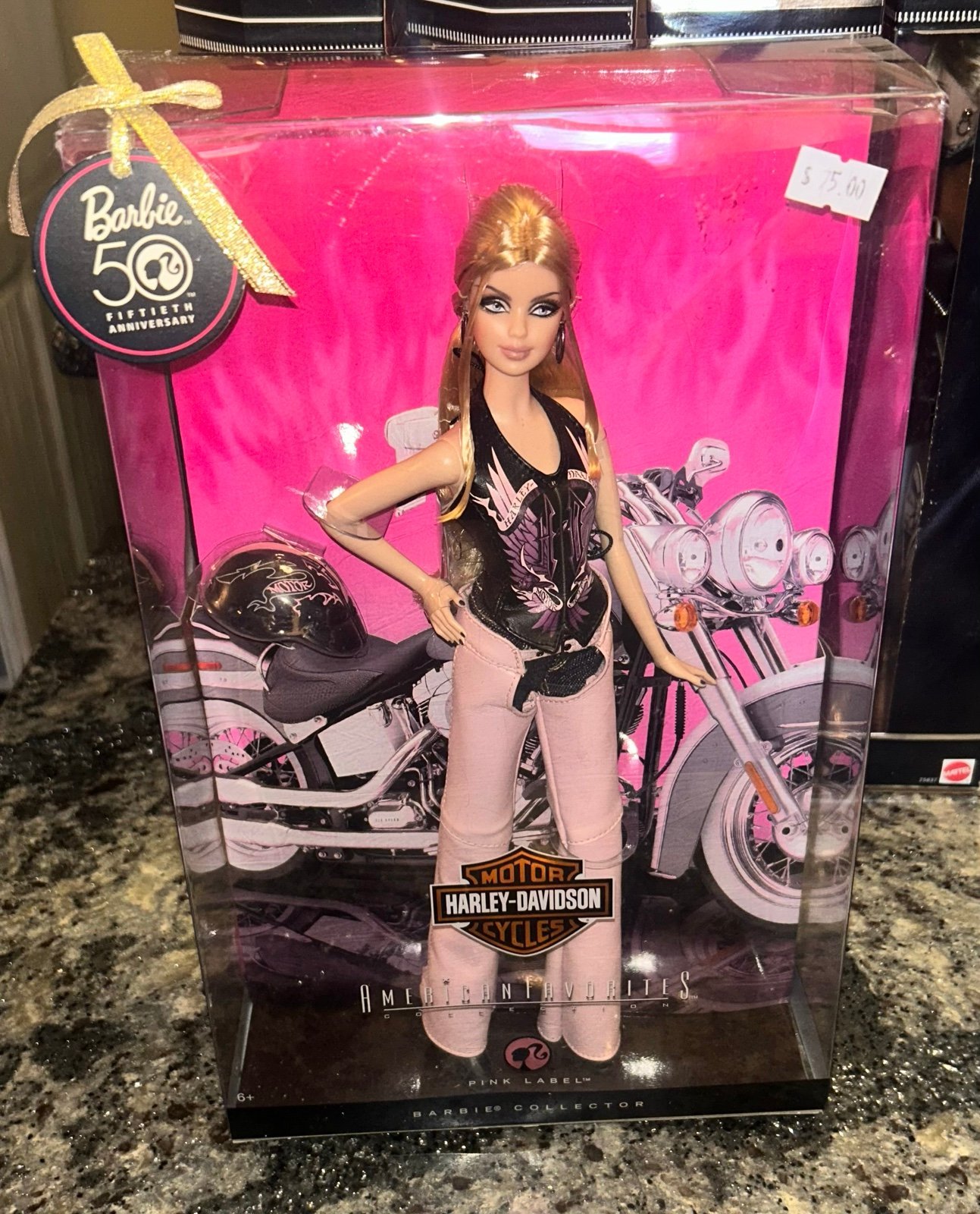 Harley Davidson Motor Cycle Barbie Doll 50th Anniversary NRFB