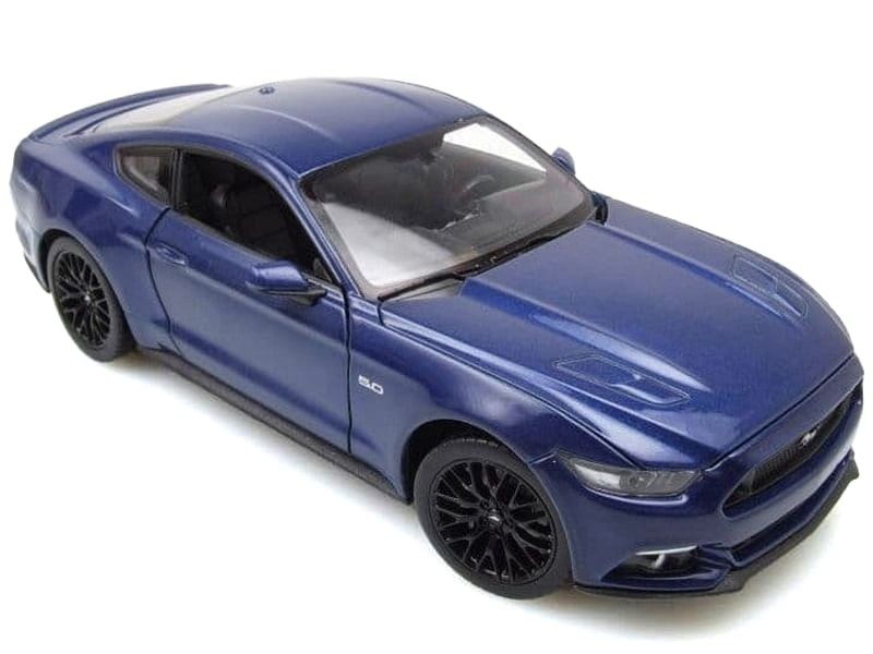 2015 Ford Mustang GT 5.0 Blue Metallic "NEX Models" Series 1/24 Diecast Model Ca