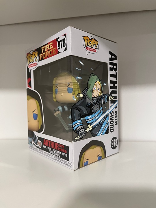 Funko Pop Arthur With Sword 978 Fire Force Anime Animation Custom Art