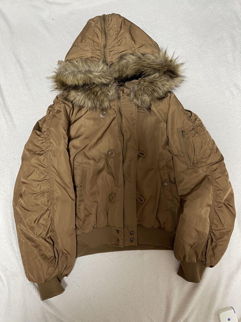 Brown Archive Fur Jacket Military Jacket